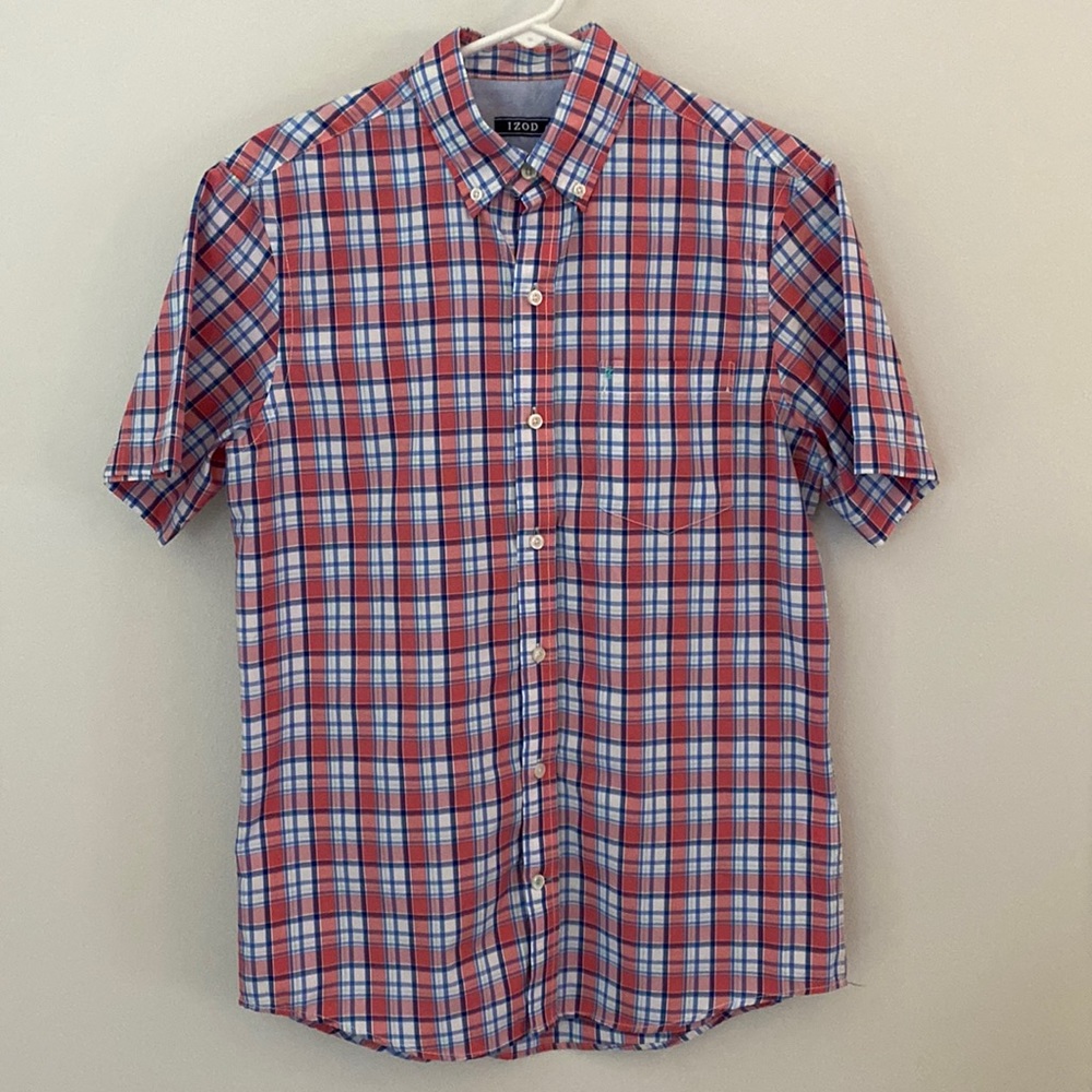 IZod button down S/S dress shirt Mens size Small